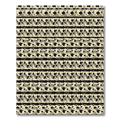 Cream Black Abstract Animal Spot Rug