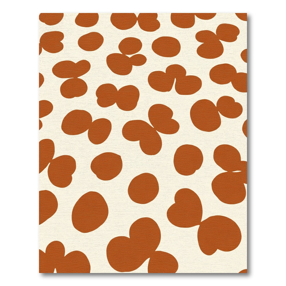 Terra Cotta Blobs Ochre Background Rug
