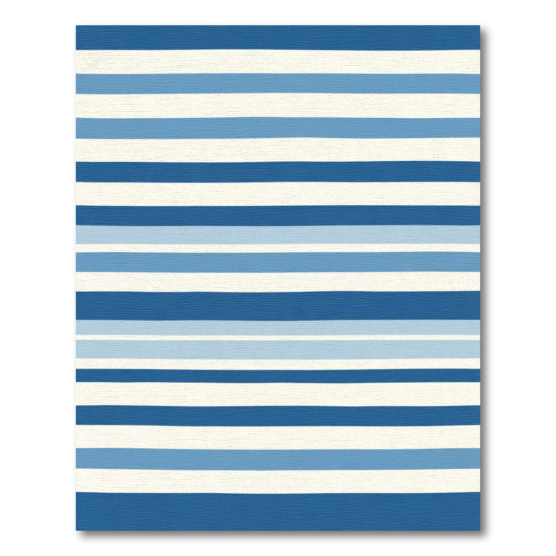 Classic Blue Stripe Accents Rug
