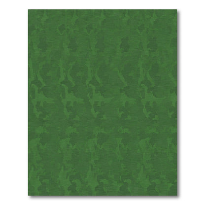 Deep Green Abstract Camouflage Rug