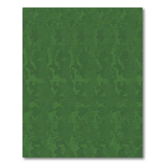 Deep Green Abstract Camouflage Rug