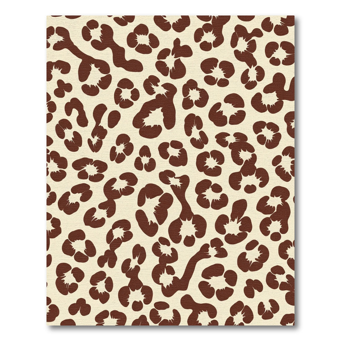 Chocolate Brown Animal Spots Rug