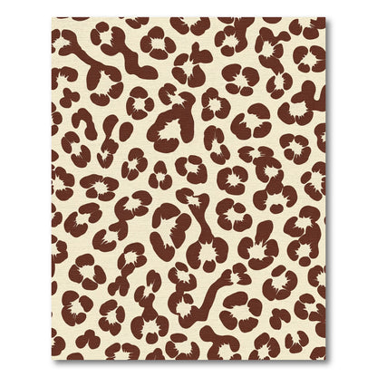 Chocolate Brown Animal Spots Rug