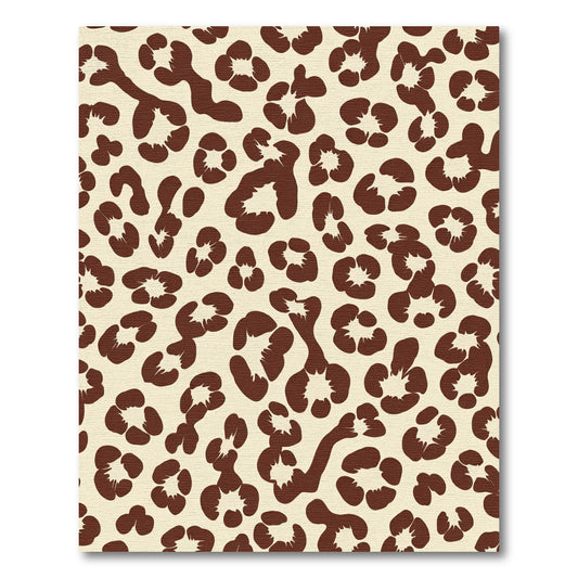 Chocolate Brown Animal Spots Rug