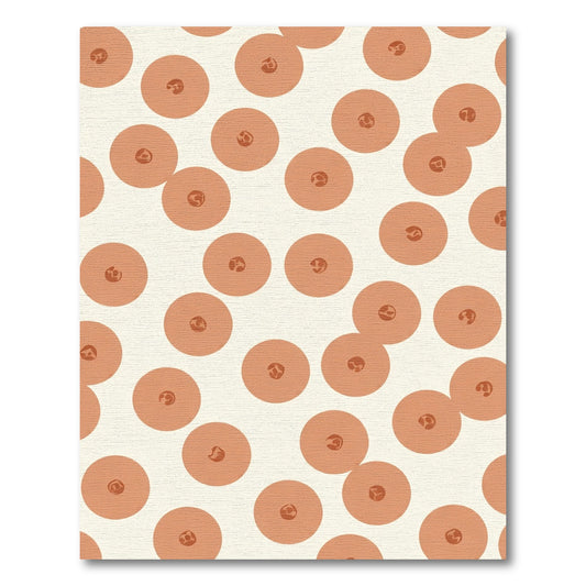 Terracotta Circle Cluster Rug