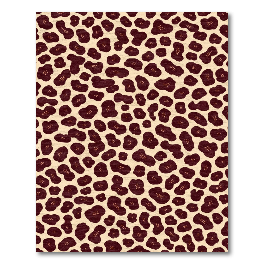 Dark Brown Animal Print Accents Rug