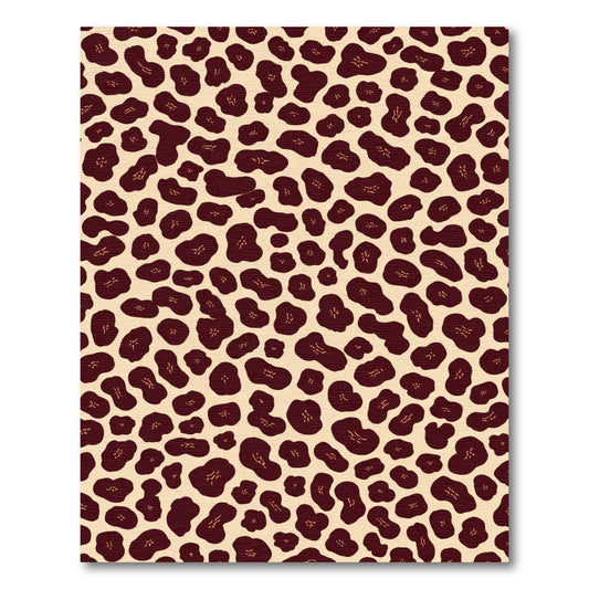 Dark Brown Animal Print Accents Rug