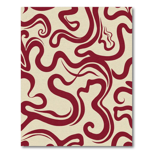 Crimson Swirl Organic Harmony Rug