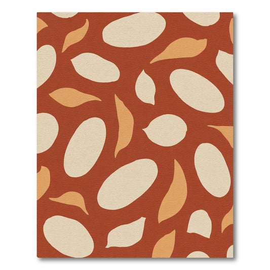 Clay Beige Smooth Pebble Scatter Rug