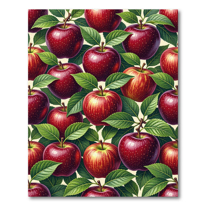 Lush Realistic Ruby Apple Orchard Rug