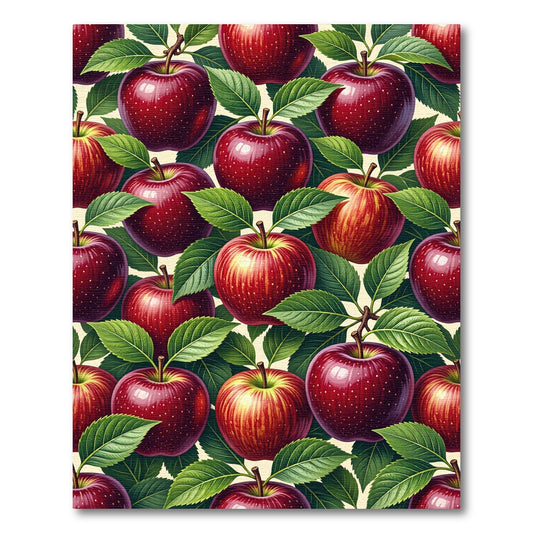 Lush Realistic Ruby Apple Orchard Rug