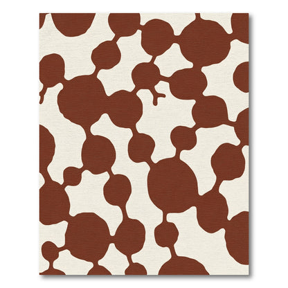 Terra Cotta Organic Bubble Cluster Rug