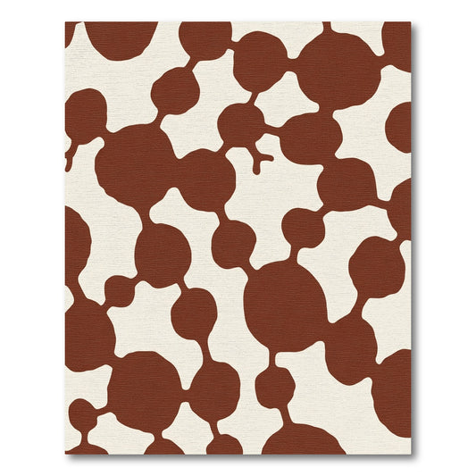 Terra Cotta Organic Bubble Cluster Rug