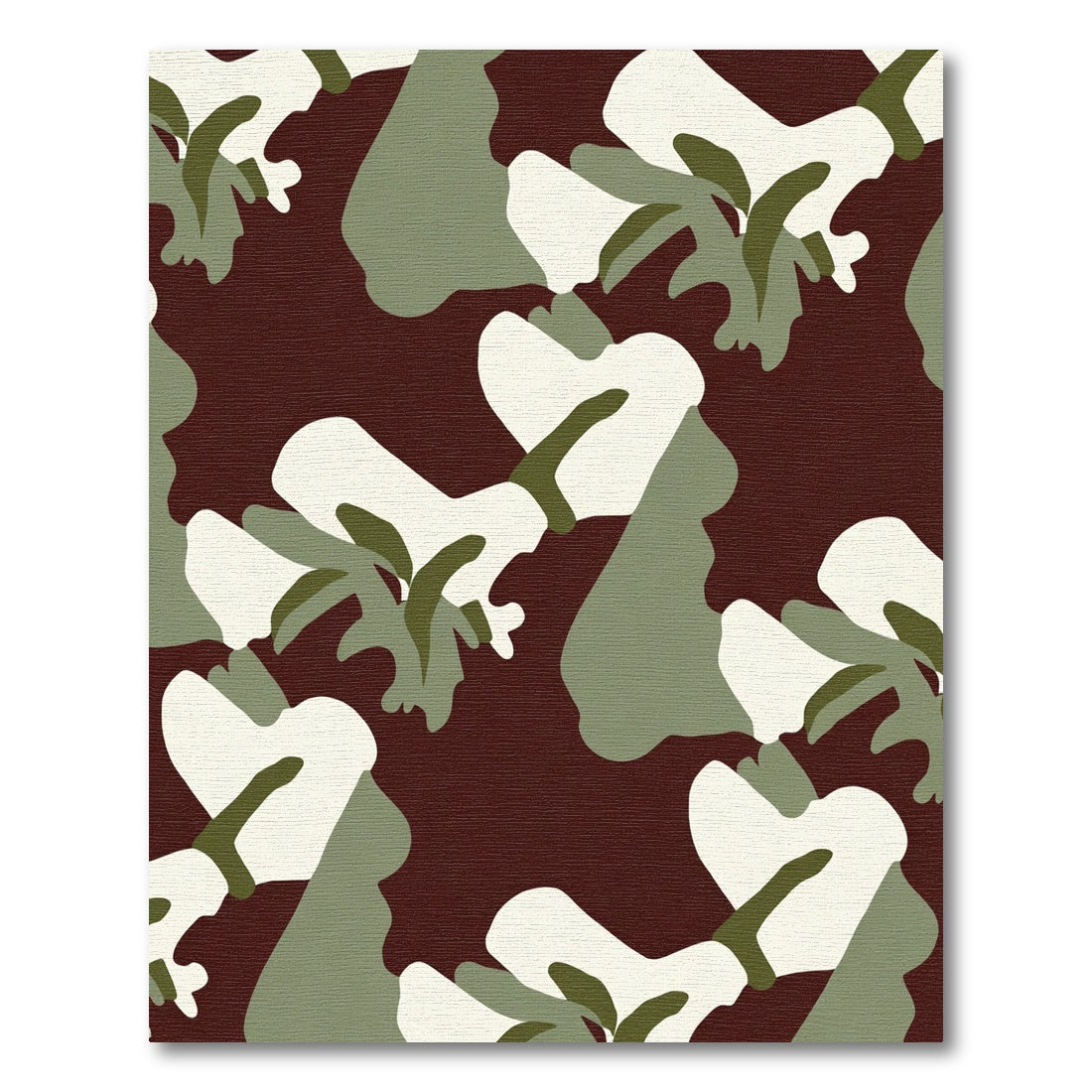 Camouflage Woodland Abstract Shapes Rug