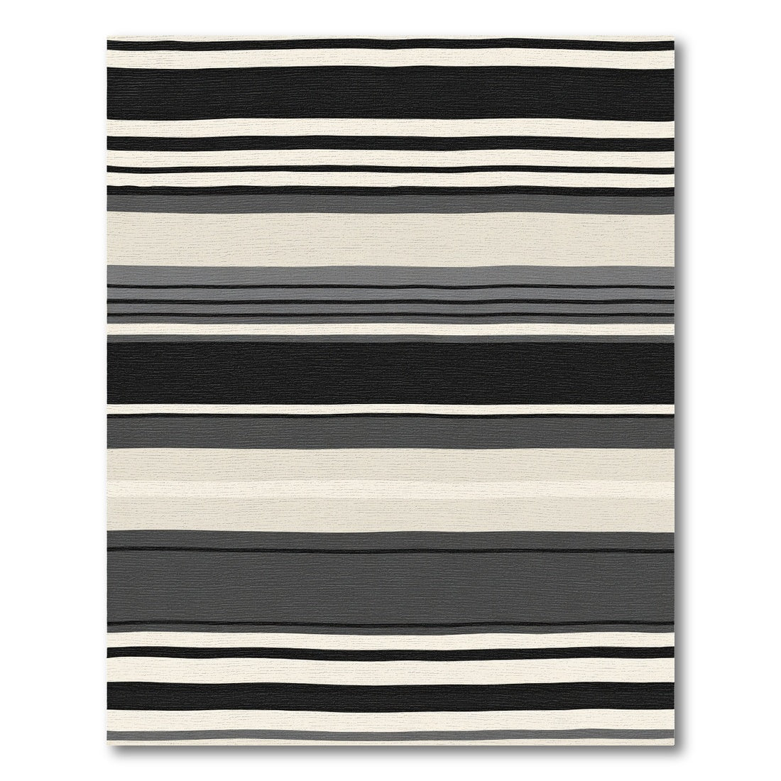Monochromatic Striped Abstract Rug