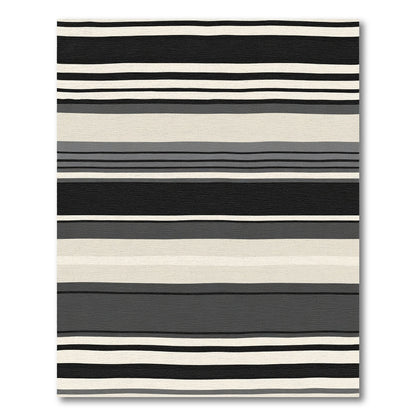 Monochromatic Striped Abstract Rug
