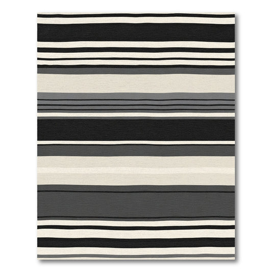 Monochromatic Striped Abstract Rug