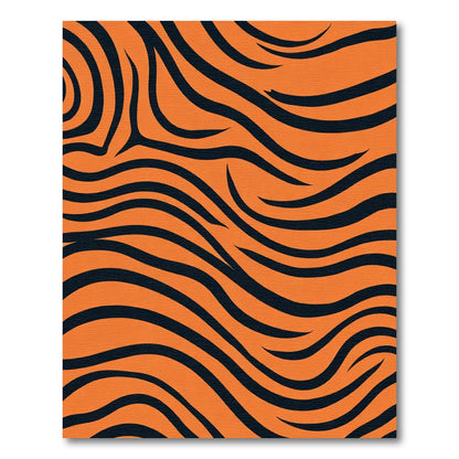 Wild Tiger Stripe Waves Rug