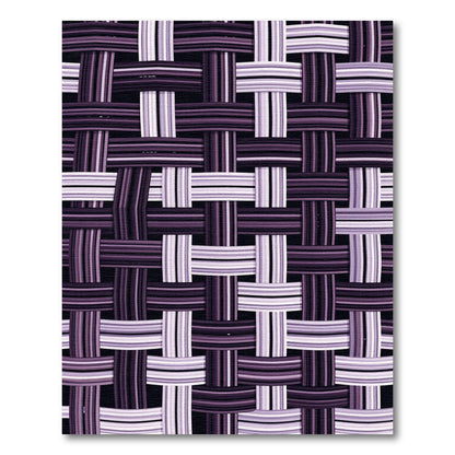 Plum and Lavender Woven Grid Rug