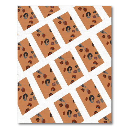 Terracotta Leopard Spotty Collection Rug