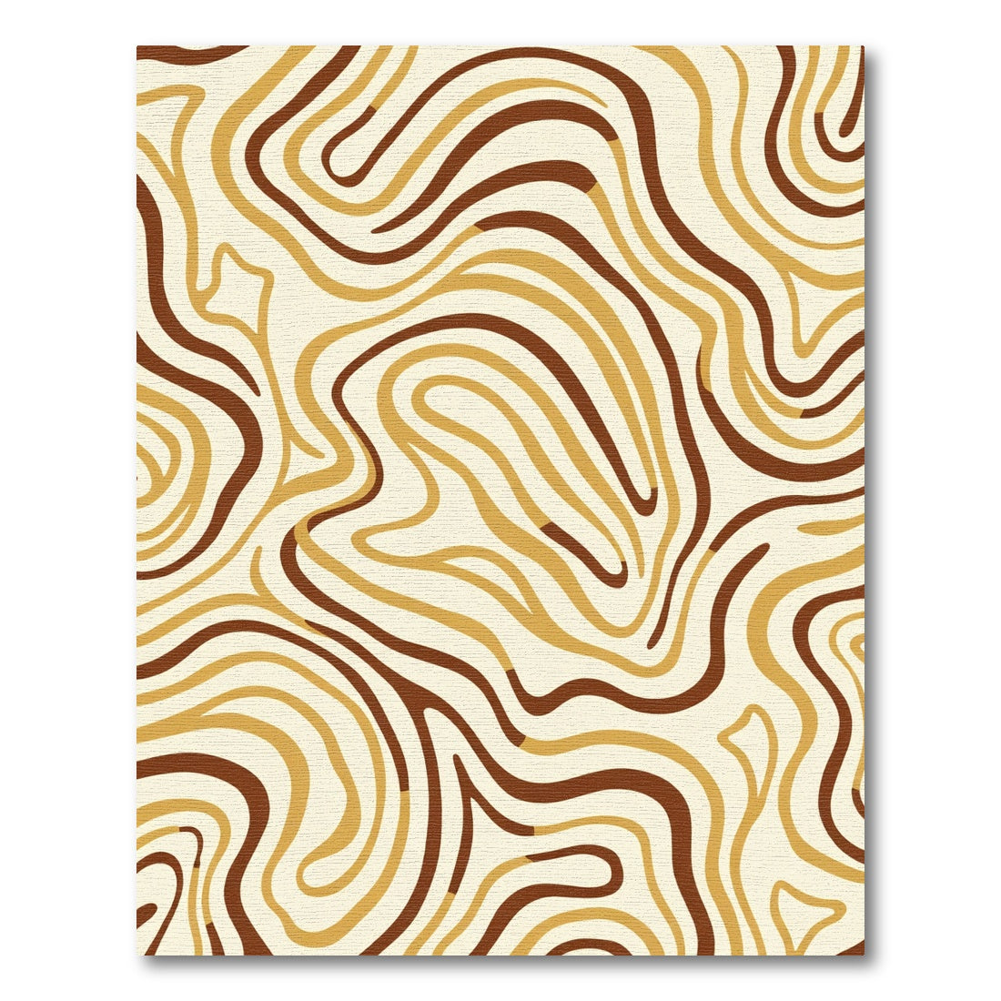 Earthy Tones Organic Swirls Rug