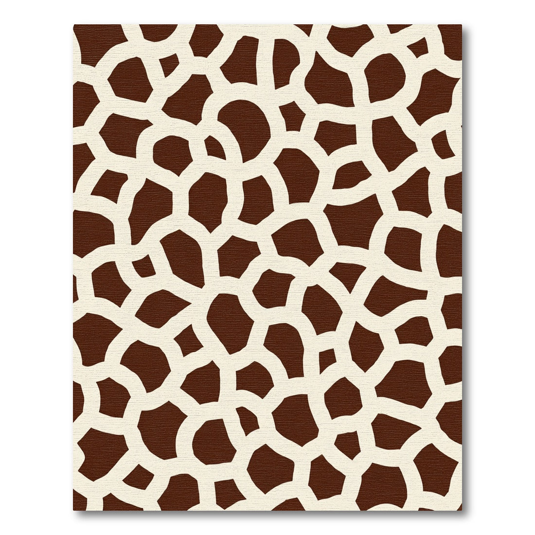 Brown Cream Irregular Spots Rug