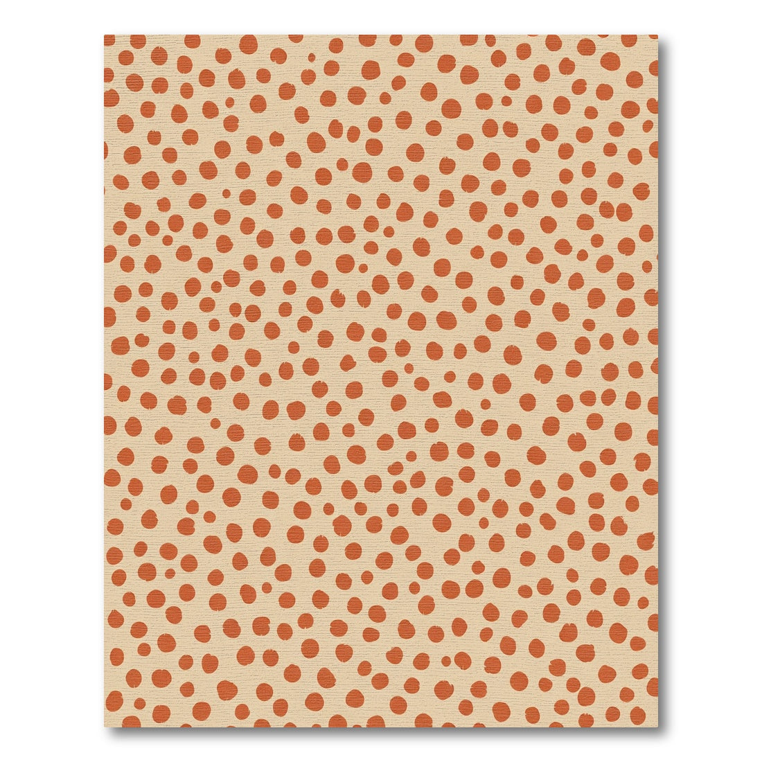 Terracotta Polka Dot Field Rug