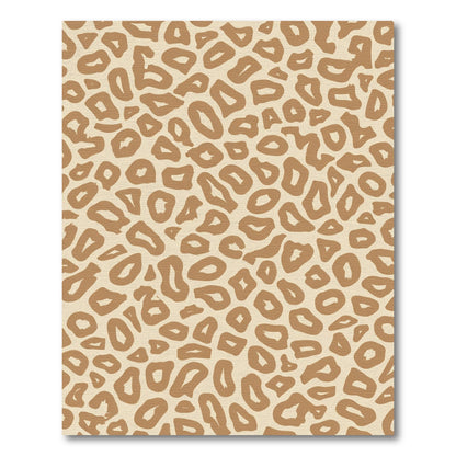 Tan Abstract Spots Rug