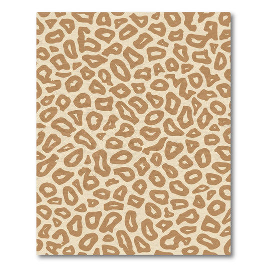 Tan Abstract Spots Rug