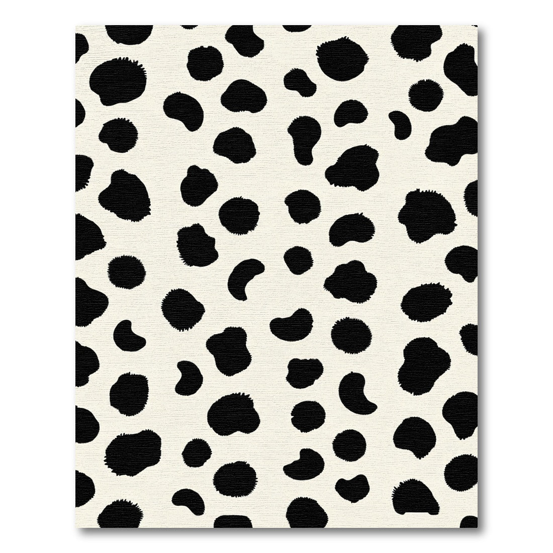 Black Ochre Spotty Polka Dot Rug