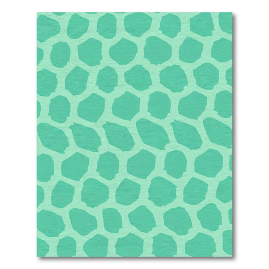 Teal Coral Cells Abstract Rug