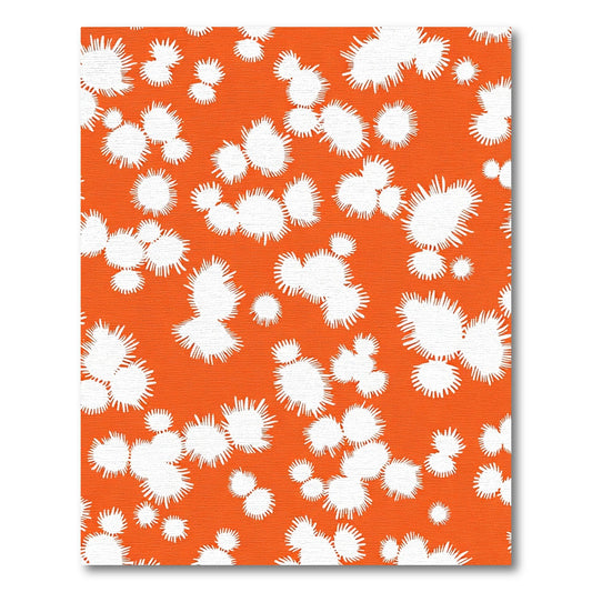 Splatters Orange Organic Abstract Shapes Rug