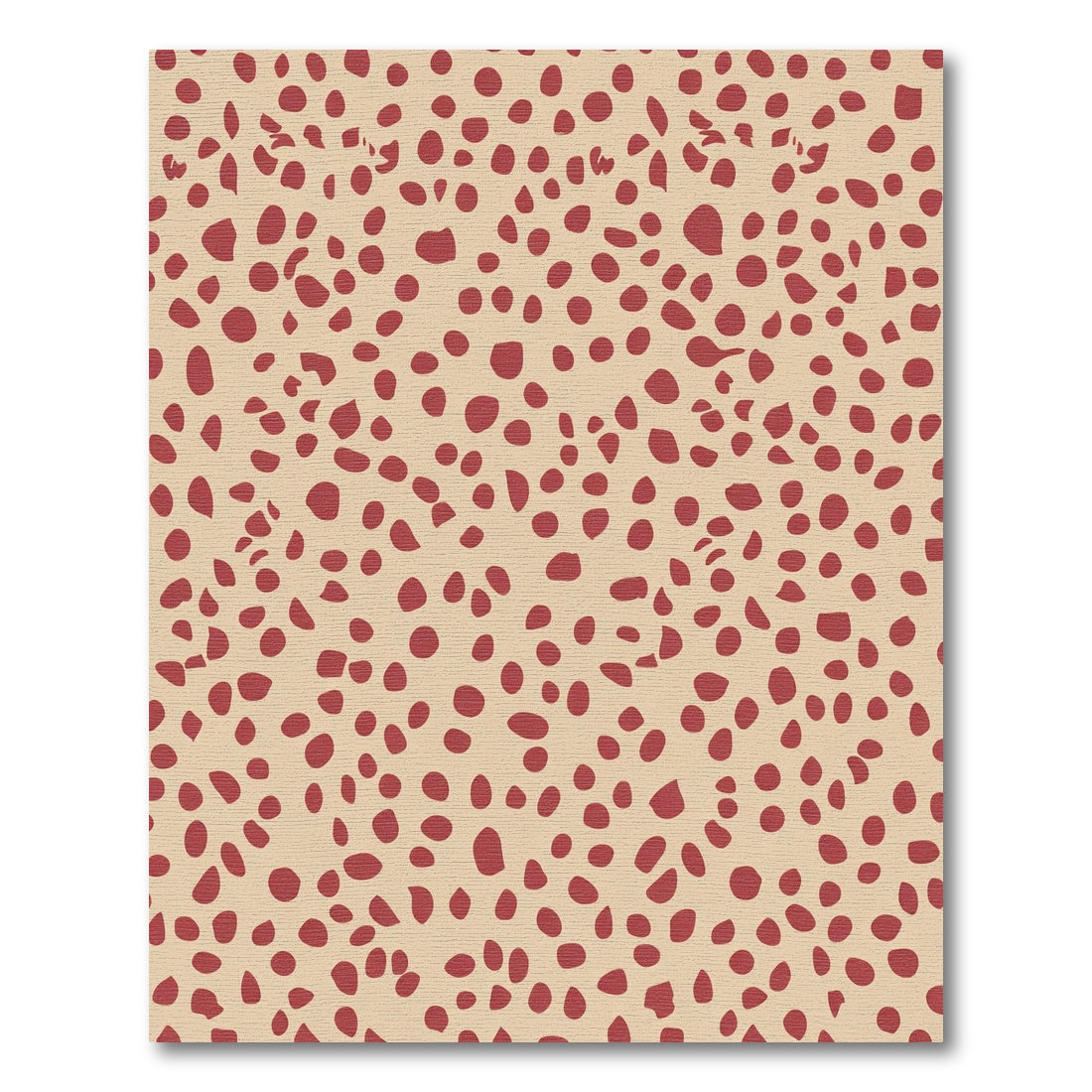 Crimson Dotted Abstract Background Rug