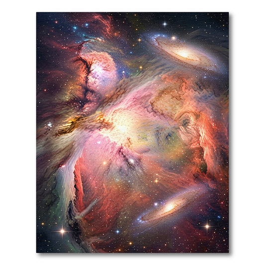 Cosmic Nebula Starry Galaxy Rug