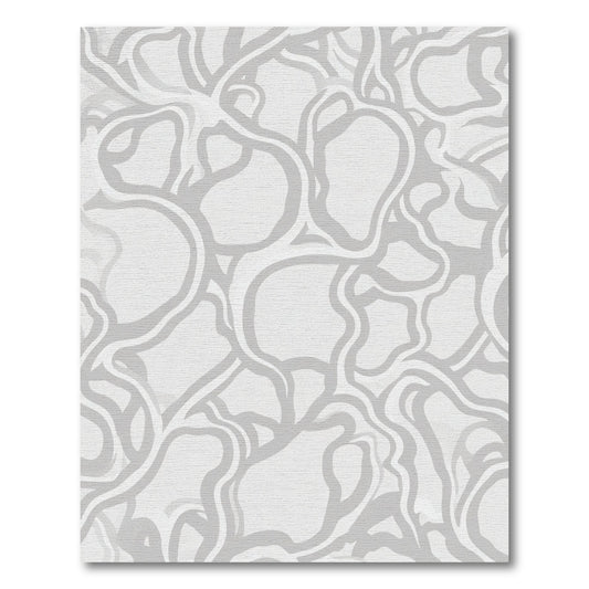 Abstract Gray Organic Vine Rug