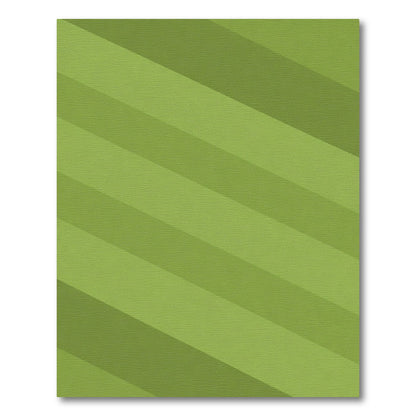 Striped Green Diagonal Rug
