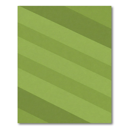 Striped Green Diagonal Rug