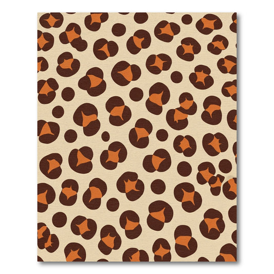Bold Orange Leopard Spot Rug
