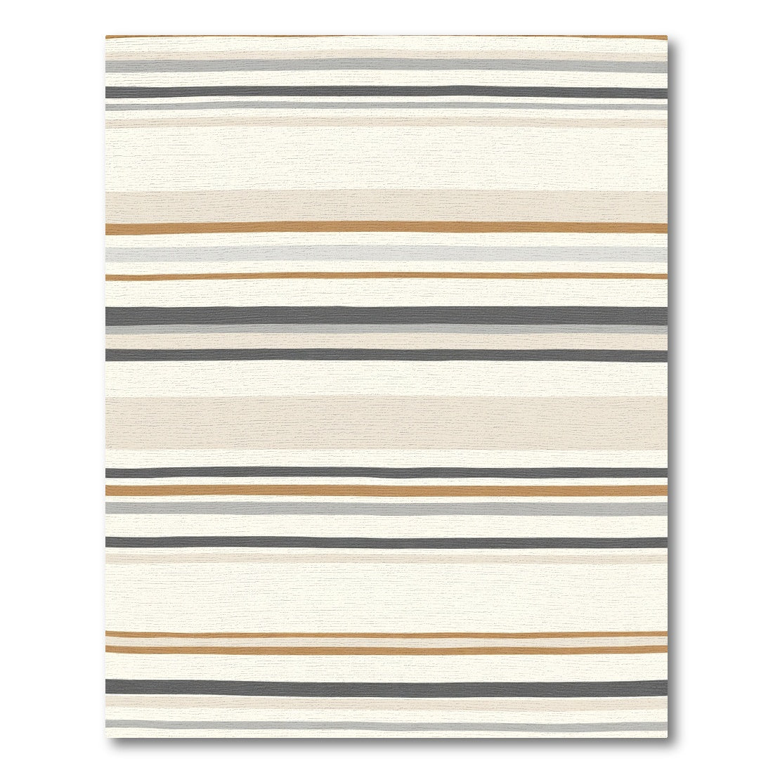 Neutral Stripe Canvas Rug