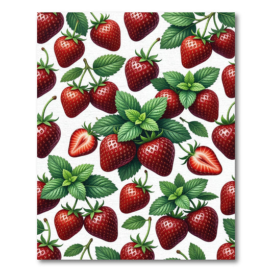 Lush Red Strawberry Botanical Garden Rug