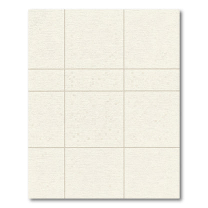 Neutral Textured Grid Squares Rug
