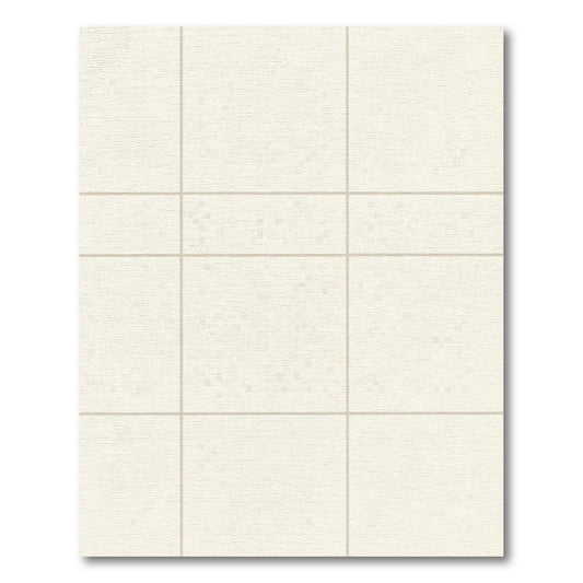 Neutral Textured Grid Squares Rug