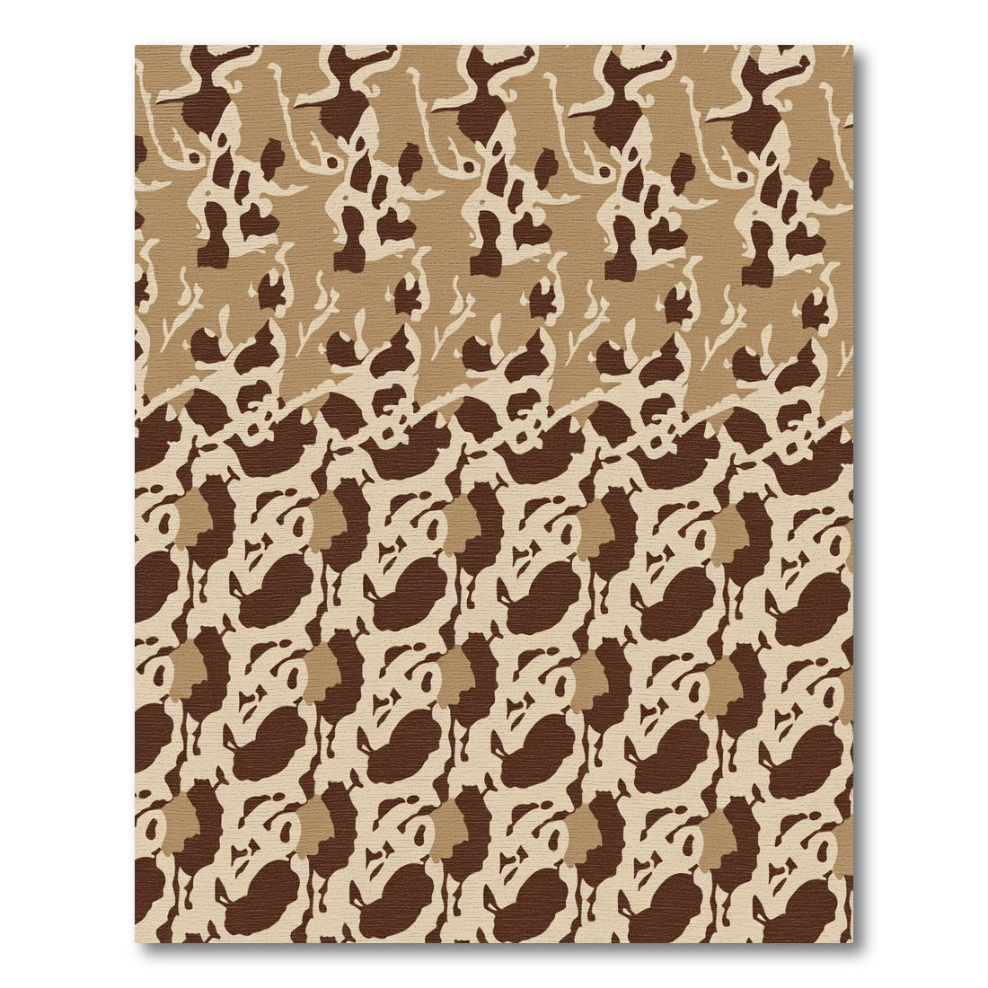 Earthy Tones Camouflage Abstract Rug
