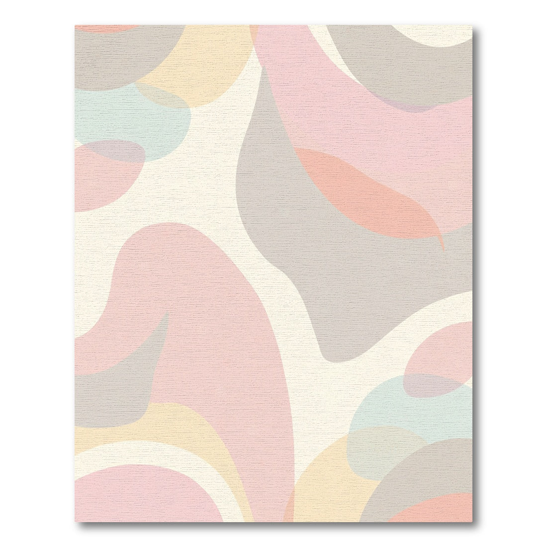Pastel Abstract Organic Flow Rug