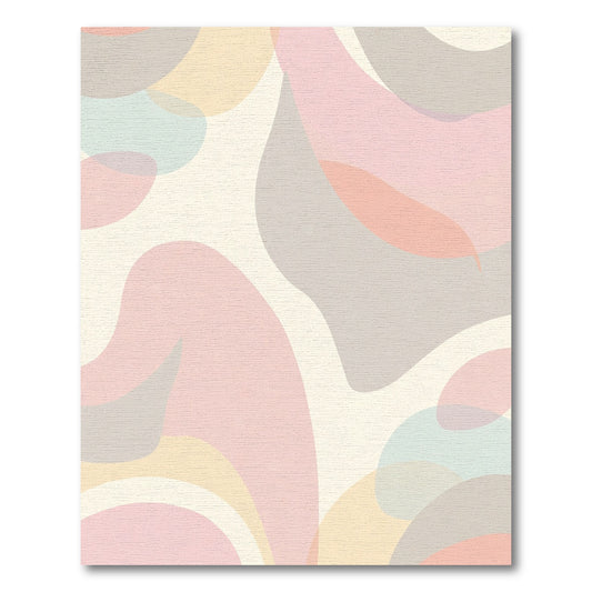 Pastel Abstract Organic Flow Rug