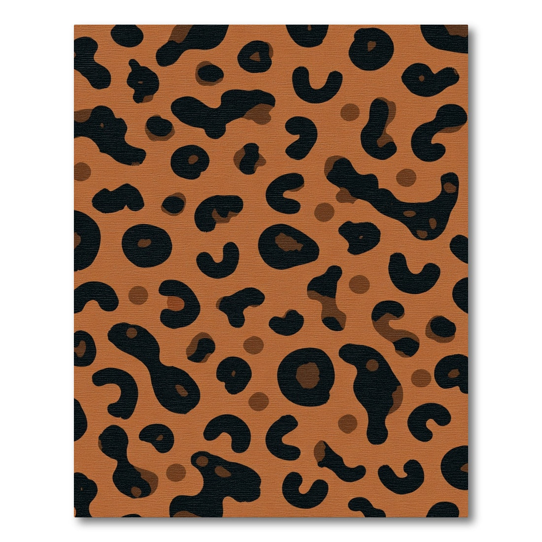 Bold Amber Leopard Spots Rug