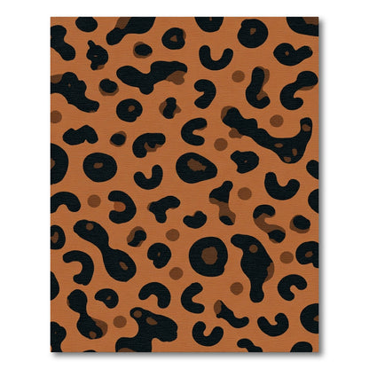 Bold Amber Leopard Spots Rug