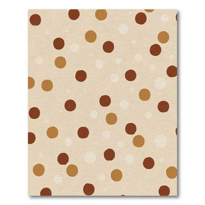 Earthy Polka Dot Scatter Rug