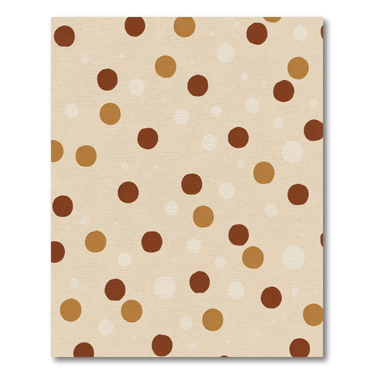 Earthy Polka Dot Scatter Rug