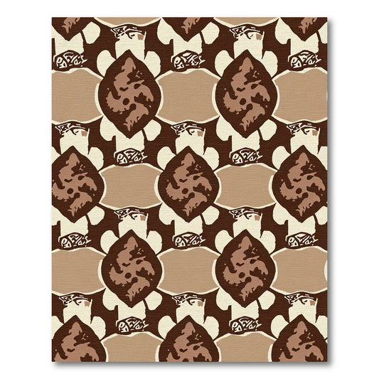 Earth Tones Organic Oval Collage Rug
